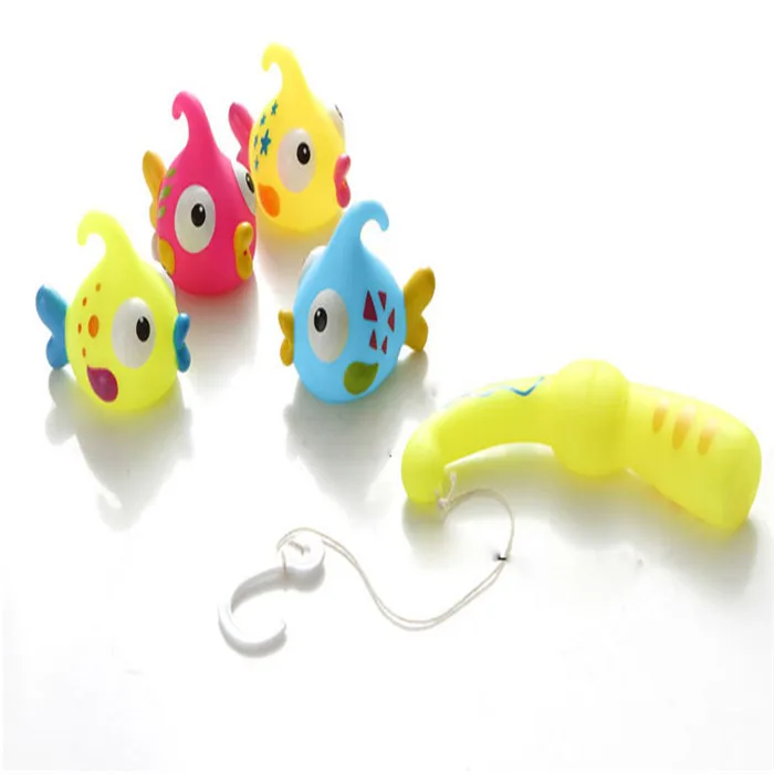 Fishing Toy Sea Animals Toys Plastic Fish Baby's Game Board Games For Children Water Baby Fun Sports 8069 | Игрушки и хобби