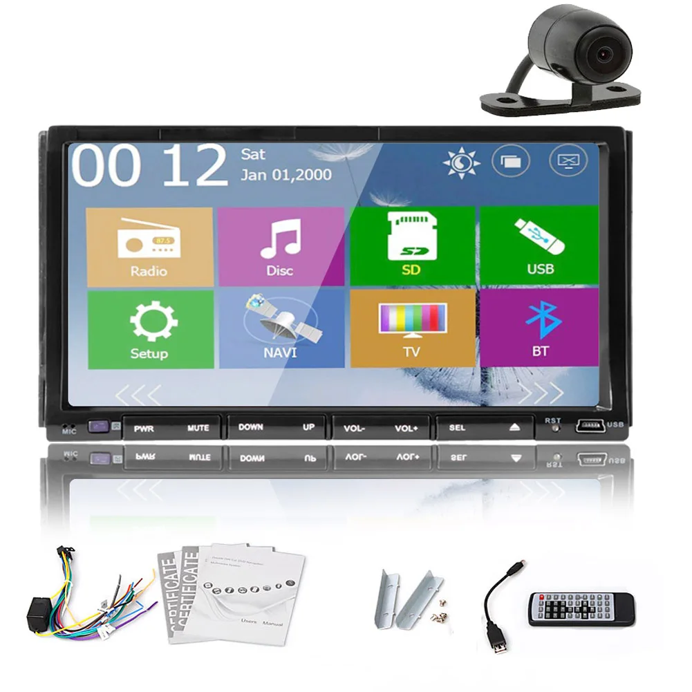 Clearance IPod Car DVD Player FM Autoradio AMP Auto Logo Electronics Touchscreen Music 7" GPS Stereo Audio Radio SD MP5 MP4 11