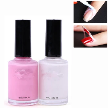 

15ML Peel Off Protective Nail Polish Pink White Nail Care Cream Manicure Protected Easy Clean Fast Finger SkinTape Gel Nail Tool