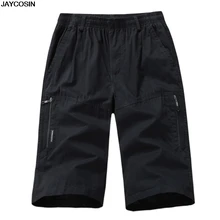 KLV мужские шорты летние модные хлопковые повседневные Gargo вареные шорты длиной до середины икры брюки с завязками Ткань Высокое качество Горячая Распродажа 9508