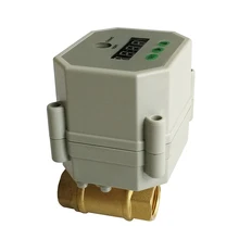 3/8 ''латунь таймер клапан NPT/BSP, AC110-230V таймер моторизованный шаровой клапан для сада, слива воды и контроля воды