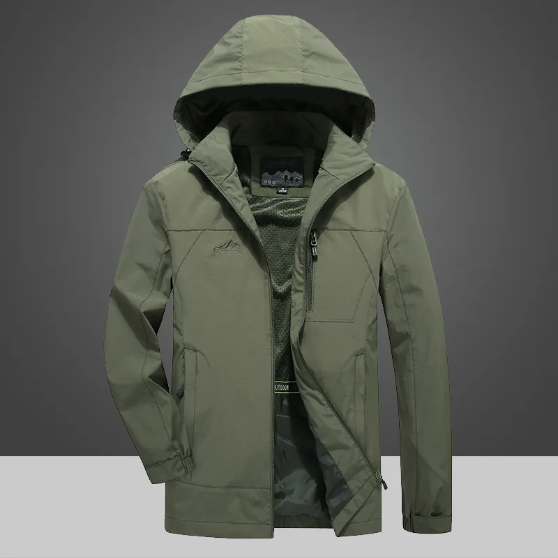 

2019 Hot Style Simple Windproof and Waterproof Jackets Leisure Fashion Pure Color Mount Conquer Man Air Charge Outdoor Clothing