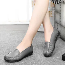 Женская обувь из натуральной кожи; мягкие удобные женские туфли-лодочки на плоской подошве; женские оксфорды из натуральной кожи