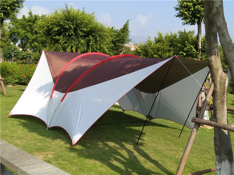 Новое поступление высокого качества ultralarge 6,5 м* 6 м* 2,4 м 8-10 человек использовать солнцезащитный навес Кемпинг Пляжная палатка навес для вечеринок