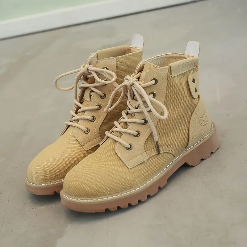 Короткие женские ботильоны на шнуровке Повседневная обувь ярких цветов