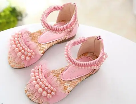 European Cute Princess Girls sandals Lovely Elegant Fashion Children Sandals Pu sandals Hot Sales Kids Shoes Children Shoes .
