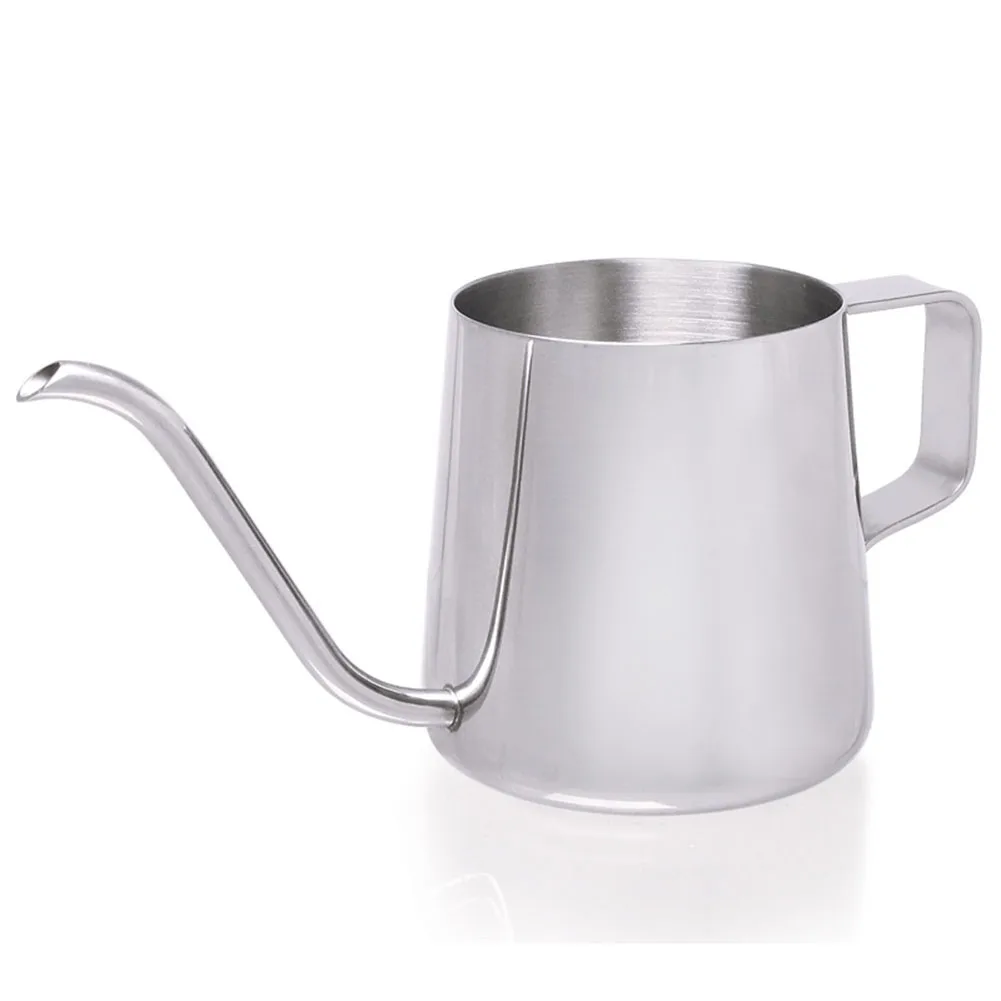 250 MLStainless إبريق شاي صلب بالتنقيط إبريق قهوة طويل صنبور غلاية كوب المنزل المطبخ بار اليد اللكم وعاء مقياس غلاية Coffeeware