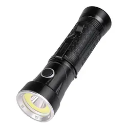 Мощный светодиодный фонарик T6 COB 90 градусов складной многофункциональный фонарик для охоты кемпинга поисковый фонарь аварийный светильник