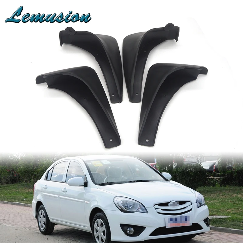 1Set Car Front Rear Mudguards Car styling For 2011 2012 2013 2014 2015 2016 Hyundai Accent RB