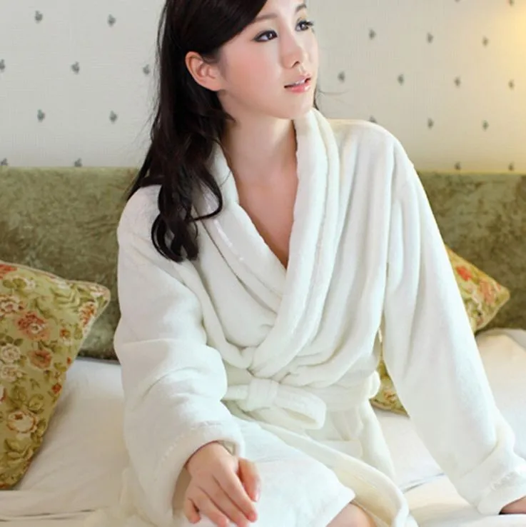 Women\'s Knee-Length Polyester Sleep Lounge Robes RBS-D RB20 1