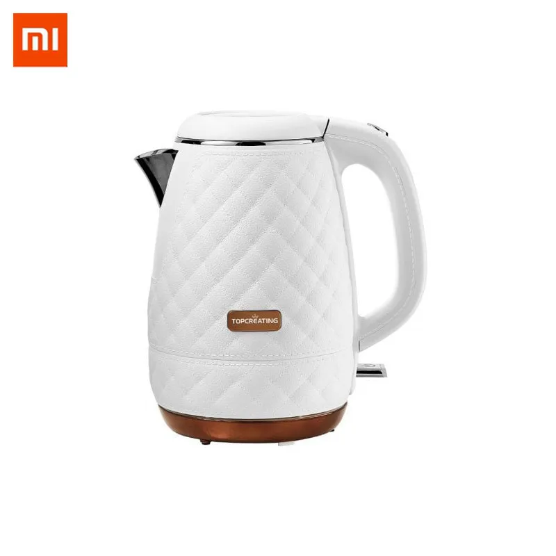 

TOPCREATING 1.2L / 1800W Electric Kettle Leather Grain Kichen Water Kettle Water Boiler