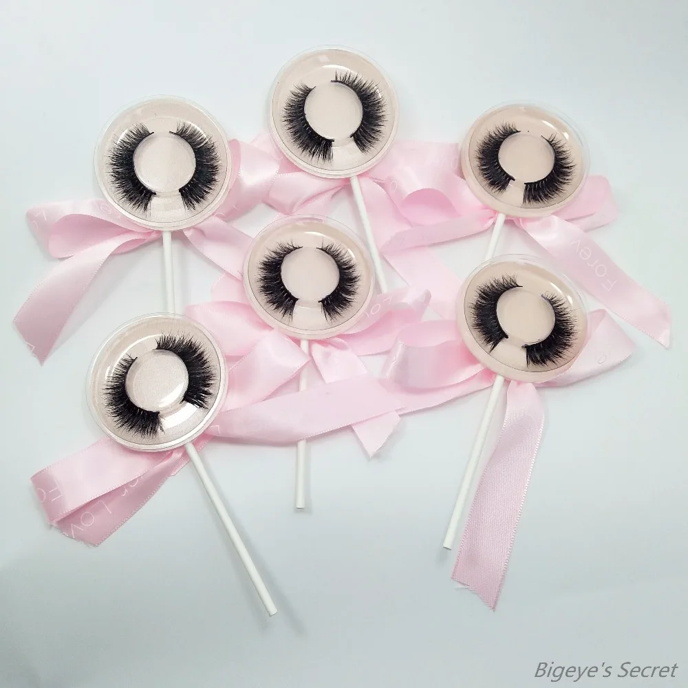 

Lollipop Eyelashes Handmade Natural Long Fake Eye Lashes Faux 3D Mink Eyelashes Thick Fake False Eyelashes Makeup Tools Strip