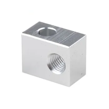 

NEW 2 pcs MK10 Heating Blocks M7 thread for Wanhao Dupicator D4 /I3 3D Printer 20x16x11.5mm Aluminium Silver Alloy