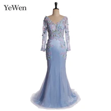 Кружевное платье с бантом и v-образным вырезом, с длинными рукавами, платье для выпускного вечера, вечернее платье русалки,, кружевное платье, длинное элегантное вечернее платье