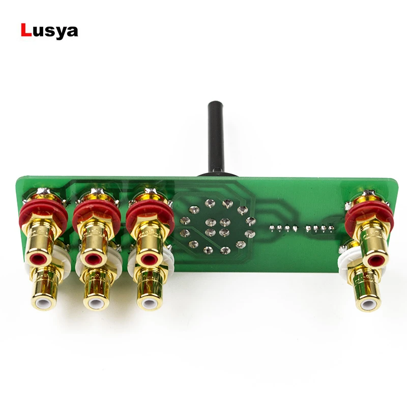 

2 Channel 3-speed Audio Source Input Selector Switch LORLIN-UK Copper-plated Silver Switched Source for Audio DIY A10-009