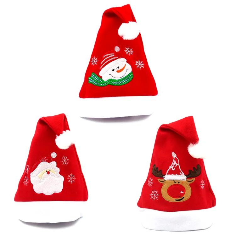 

Kids Red Christmas Hat Adult Child Cheer Christmas Hat Children Santa Claus Reindeer Snowman Xmas Cute Party Cap New Year DS29
