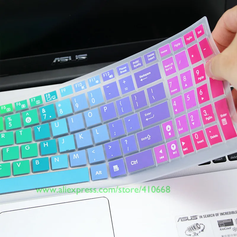 

For Asus X550VX FX50JX N551JM N56JR X550CC X550LD X550JD X550ZE X550VQ 15" Laptop keyboard Silicone Protective Keyboard Cover