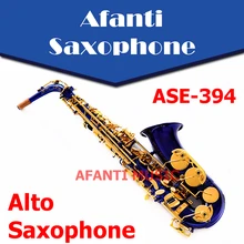 Afanti Music Eb tone / Brass body / Electrophoresis Gold Alto Saxophone (ASE-394)