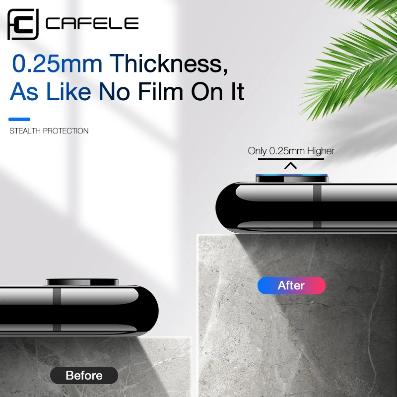 CAFELE 2 шт. закаленное стекло для объектива камеры iphone Xr защита экрана ультратонкая