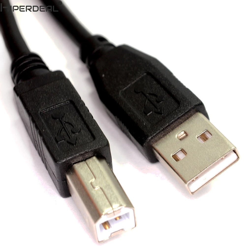 Hiperdeal usb 2 0 high speed cable printer lead a to b long black