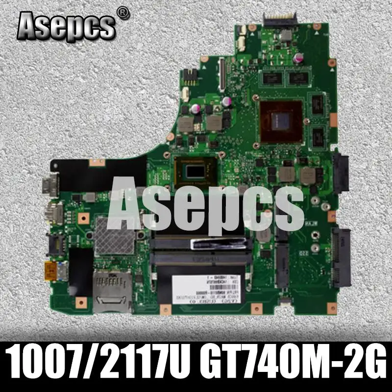 Asepcs K56CM материнская плата для ноутбука ASUS K56CM K56CB K56C S550CM S550C тестовая оригинальная материнская плата 1007/2117 cpu GT740M-2G