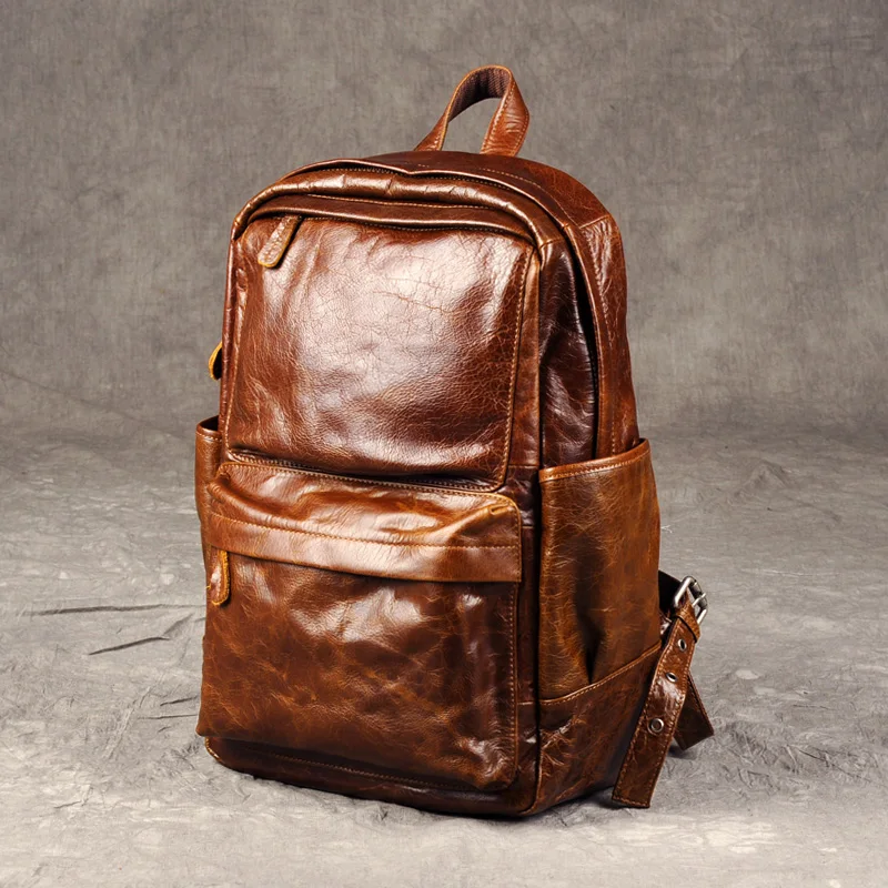 Computer Retro Rucksack Aus Schicht 1 Von Trend Baotou Ölwachs Leder Freizeit Aetoo Ledertasche Männlichen 1qzzd