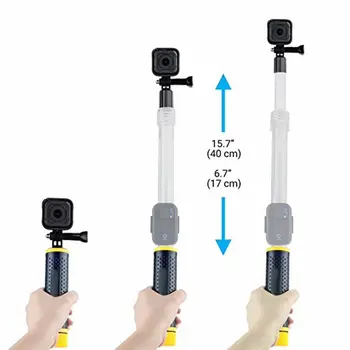 

Floating Extension Pole for GoPro 1 2 3 3+ 4 SJCAM Cameras(Transparent)