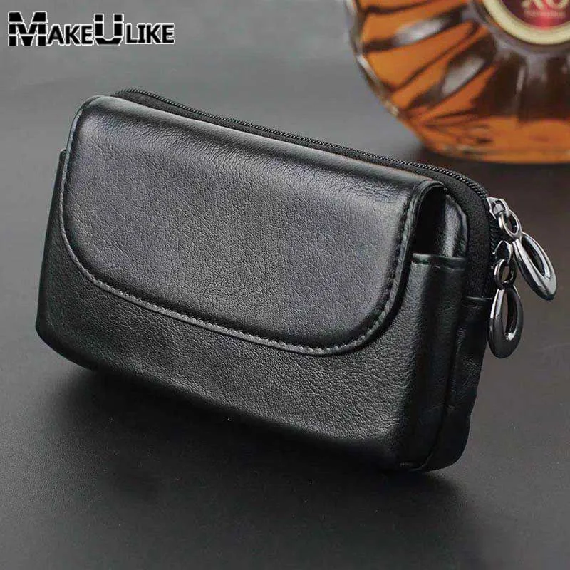 

Genuine Leather Phone Pouch (5.5")For Samsung Galaxy Note 5 Note 2 3 4 Belt Clip Universal Bags For Galaxy S7 Edge S8 Plus Case