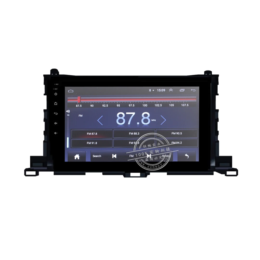 Top With CANBUS 10.1" 1024*600 Quadcore android 8.1 car radio for TOYOTA HIGHLANDER 2015 car DVD player GPS Navi wifi 1G RAM 16G ROM 2