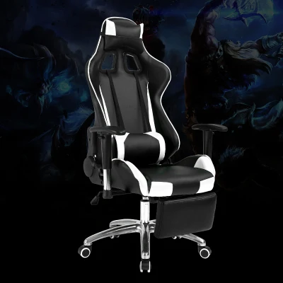 Высокое качество, модное компьютерное кресло WCG, игровое кресло, кресло для игры, лежа и подъемное кресло с подставкой для ног - Цвет: with footrest