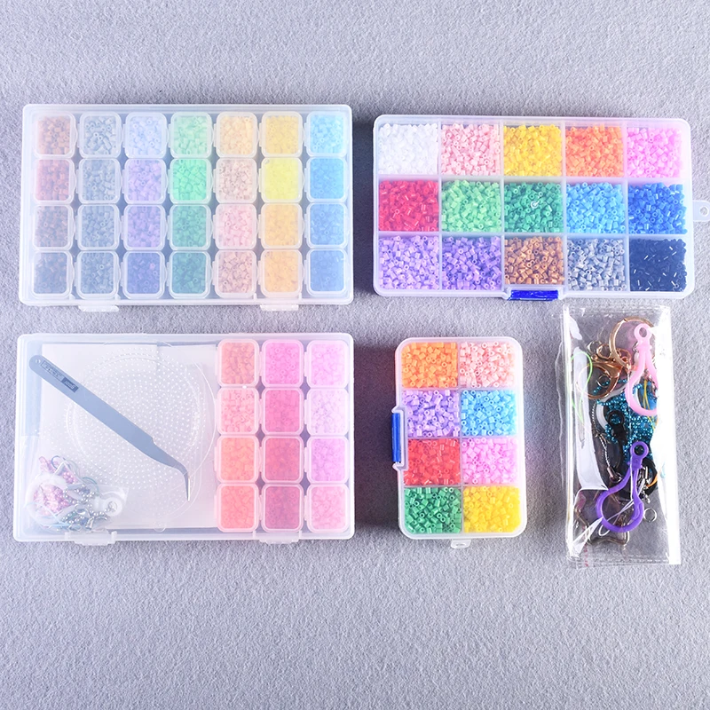 

Iron 2.6mm Hama/Perler/Fuse Beads Set DIY Mini Hama 2.6mm Beads Pegboards Cartoon Education Material Soft Beads