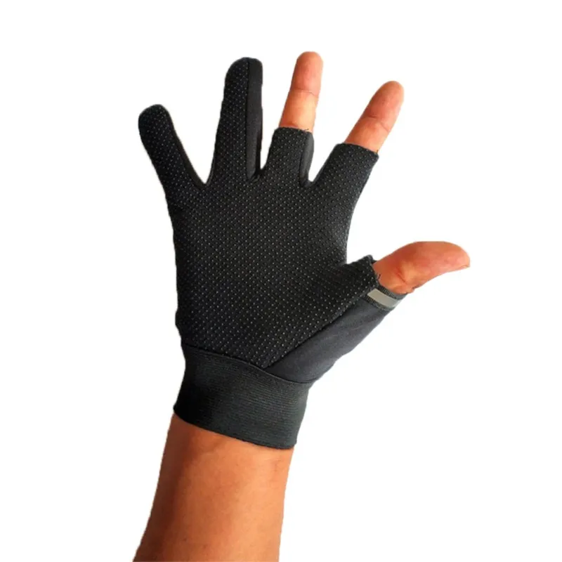 Спортивные перчатки для рыбалки, 3 пореза пальцев, легкие, дышащие, противоскользящие, с защитой от ультрафиолетовых лучей, для улицы