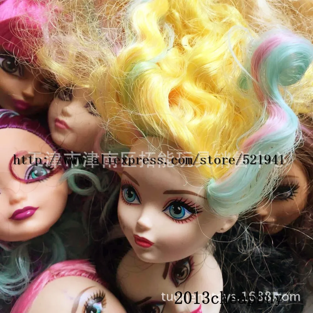 Новые 5 шт кукольные головки для кукол Monster inc., кукольные головки для кукол ever after, подарки для девочек, головы для поделок