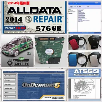 

2016 newest Auto Repair Software Alldata 10.53 + Mitchell 2015 on Demand5 + Vivid Workshop + ElsaWin 5.2+Atsg in 1000gb new hdd