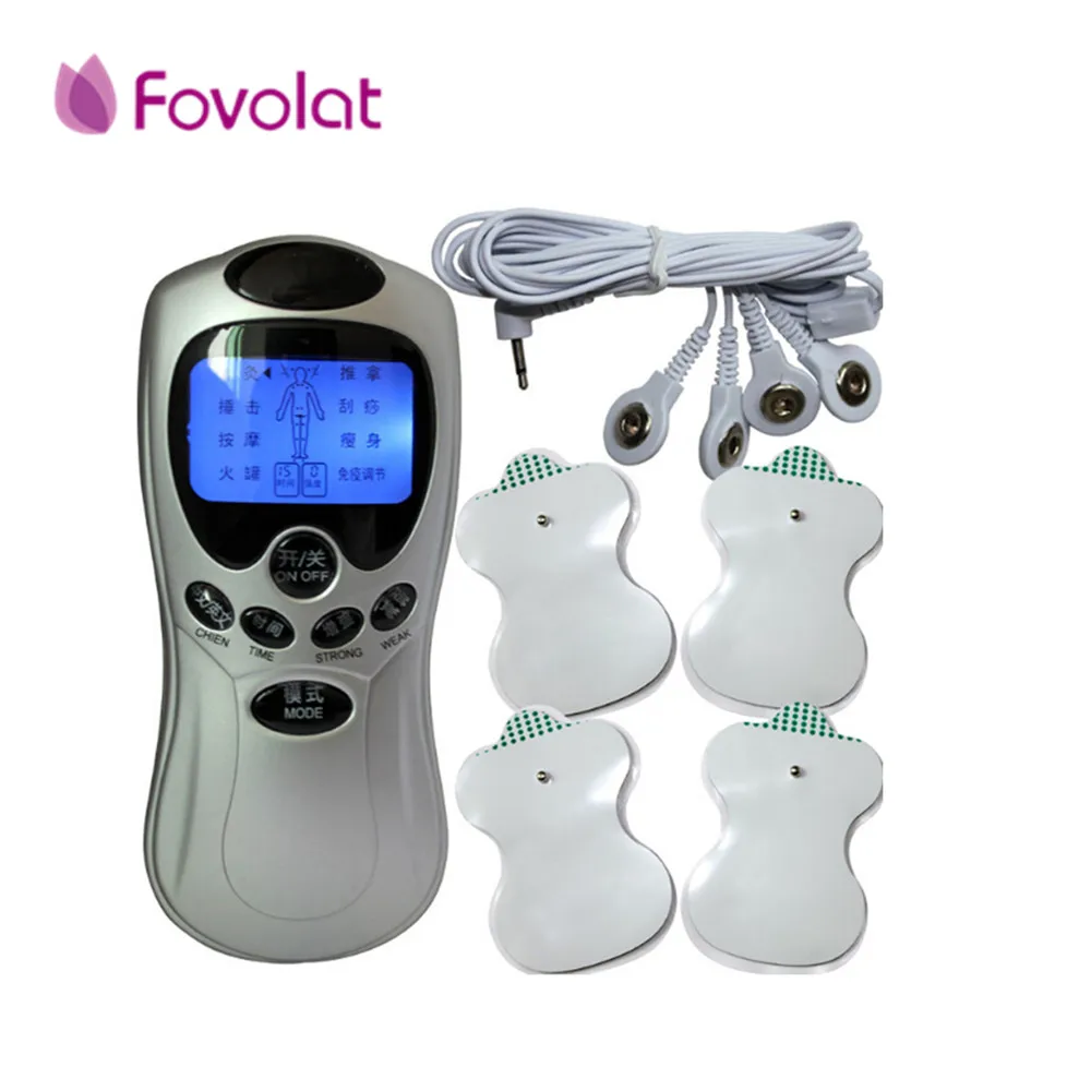 4 in 1 Body Healthy Care Digital Meridian Tens Therapy Massager Machine Relax Muscle Pain Relief Acupuncture Therapy High Qualit