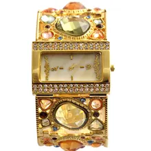 2016 new brand design fashion casual women lady luxury rhinestone clock bracelet classic cool business wrist quart watch b058