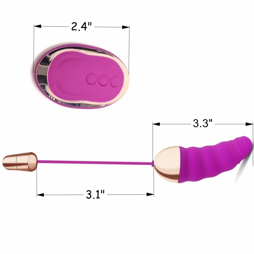 USB Перезаряжаемый беспроводной вибратор LOAEY для любовных яиц 10