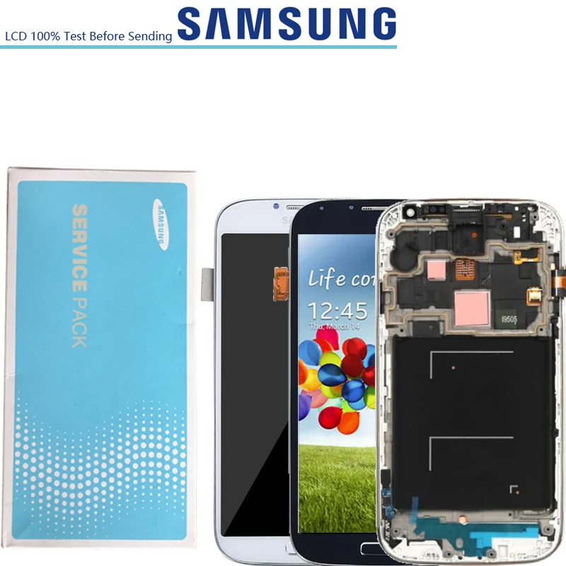 

5.0'' ORIGINAL LCD Screen For Samsung Galaxy S4 i9506 i9500 i9505 i337 LCD Touch Screen Display Digitizer+Bezel Frame Assembly