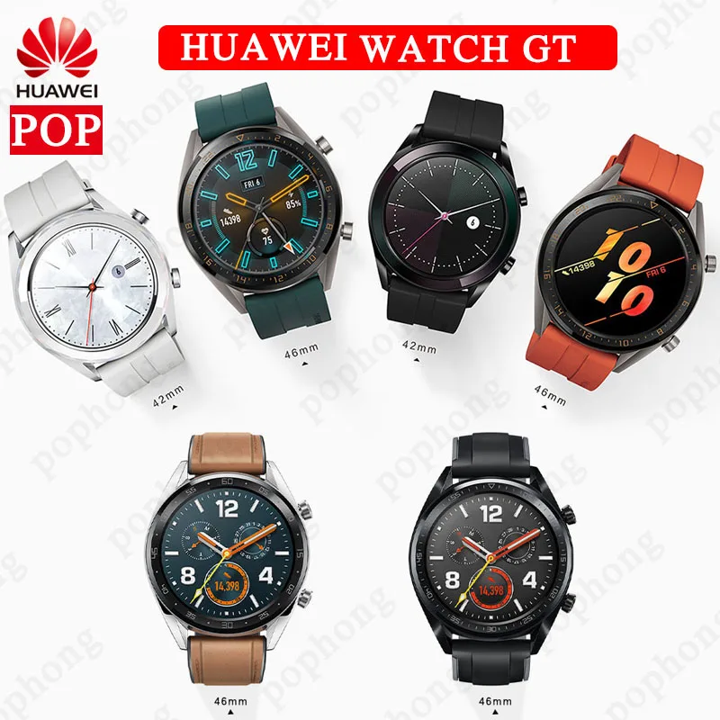 

Original Huawei Watch GT Battery Lif GPS Heart Rate Tracker For Android iOS 5 ATM water proof Phone Call Heart Rate