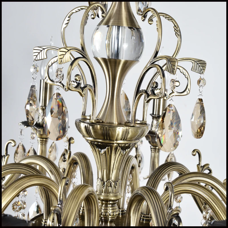 Luxury Bronze Crystal Chandelier 6