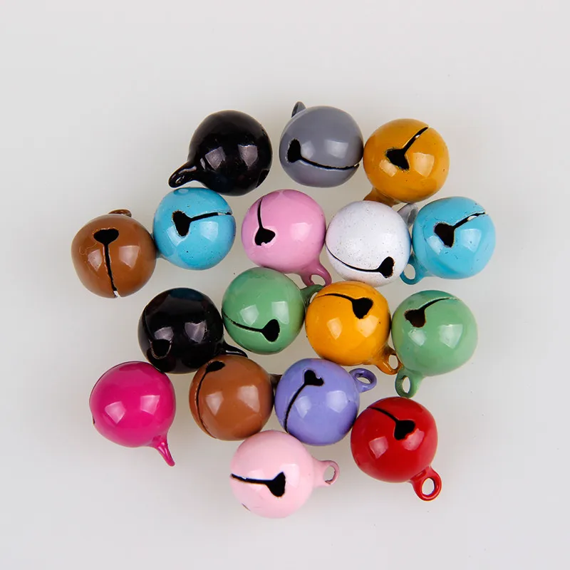 mix color 10 шт./партия милые модные 14 мм медные колокольчики свободные бусины Подвески Подвесные рождественские украшения вечерние Diy аксессуары для рукоделия - Цвет: mix color
