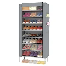 Dustproof Combination Shoe Rack Christmas Gift Popular Multilayer Shoe Rack Portable Shoe Storage Organizer with Shelves Multila