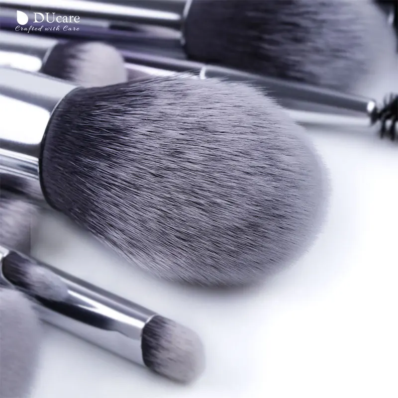DUcare кисти для макияжа 9/17 шт. набор кистей для теней для век Пудра для бровей Кисть для основы синтетические волосы макияж Косметические Инструменты