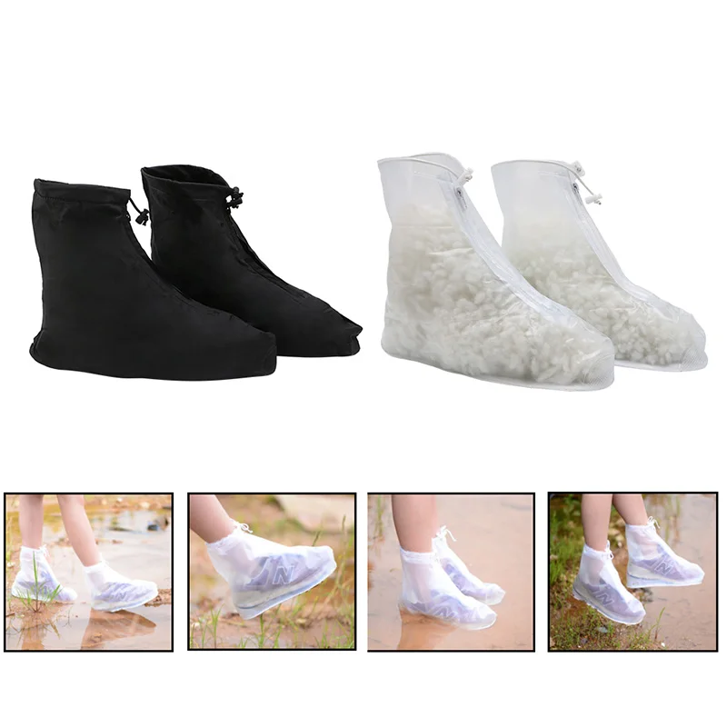 Thinkthendo Водонепроницаемый многоразовые Дождевики и зонты Сапоги и ботинки для девочек зимние Обуви Пыль Покрывает Обувь Ботиках