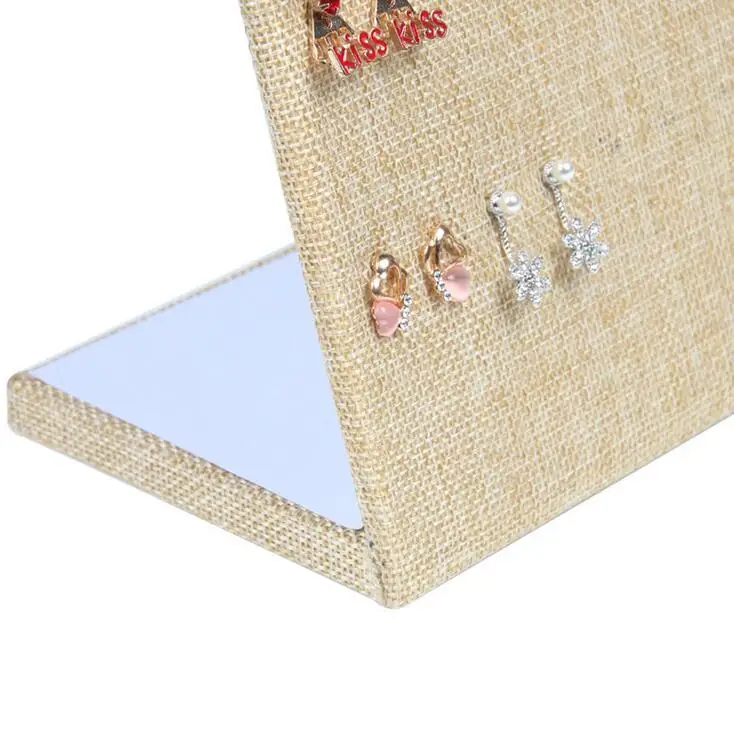 Top Sale 120 Holes Ear Ring Jewelry Display Stand Jewelry Trumpet Display Shelf Board Pin Earrings