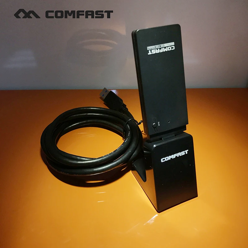 COMFAST USB WiFi Adapter 1750Mbps with extension cable base Wireless