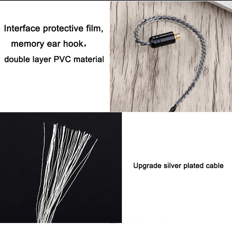  Earphone Cable MMCX for Shure SE215 SE535 for Sennheiser IE80 IE8 IE8I W4r TF10 A2DC IM50 Cks1100is