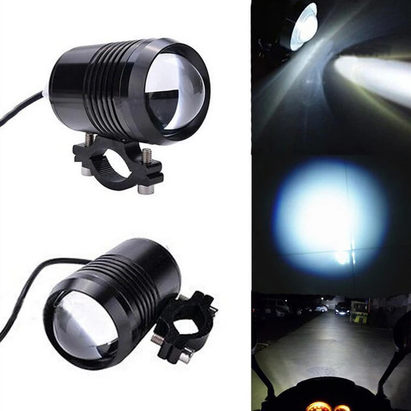 

2 pcs Waterproof Motorcycle U1 Laser Gun Aluminum Headlight Electric Motor Light Spot Light for Bicycle/ATV/Motorcycle 12~36V