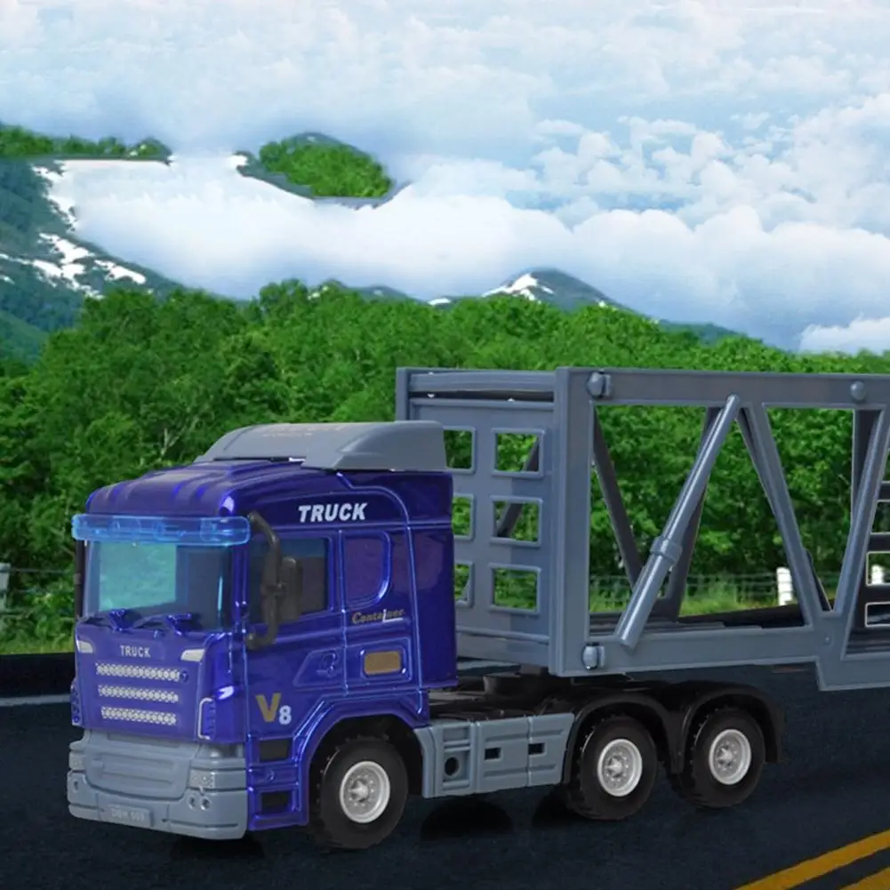 LeadingStar Anak 1 Pc Truk Kontainer Model 2 Pcs Mini Balap Mobil