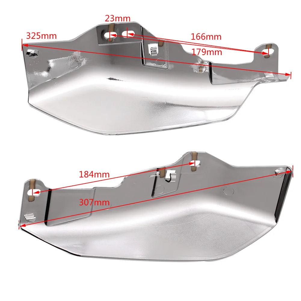 МОТОЦИКЛ хром среднего кадра воздушный дефлектор тепловой щит подходит для Harley Touring Electra модель Road Street Glide Classic CVO- 18